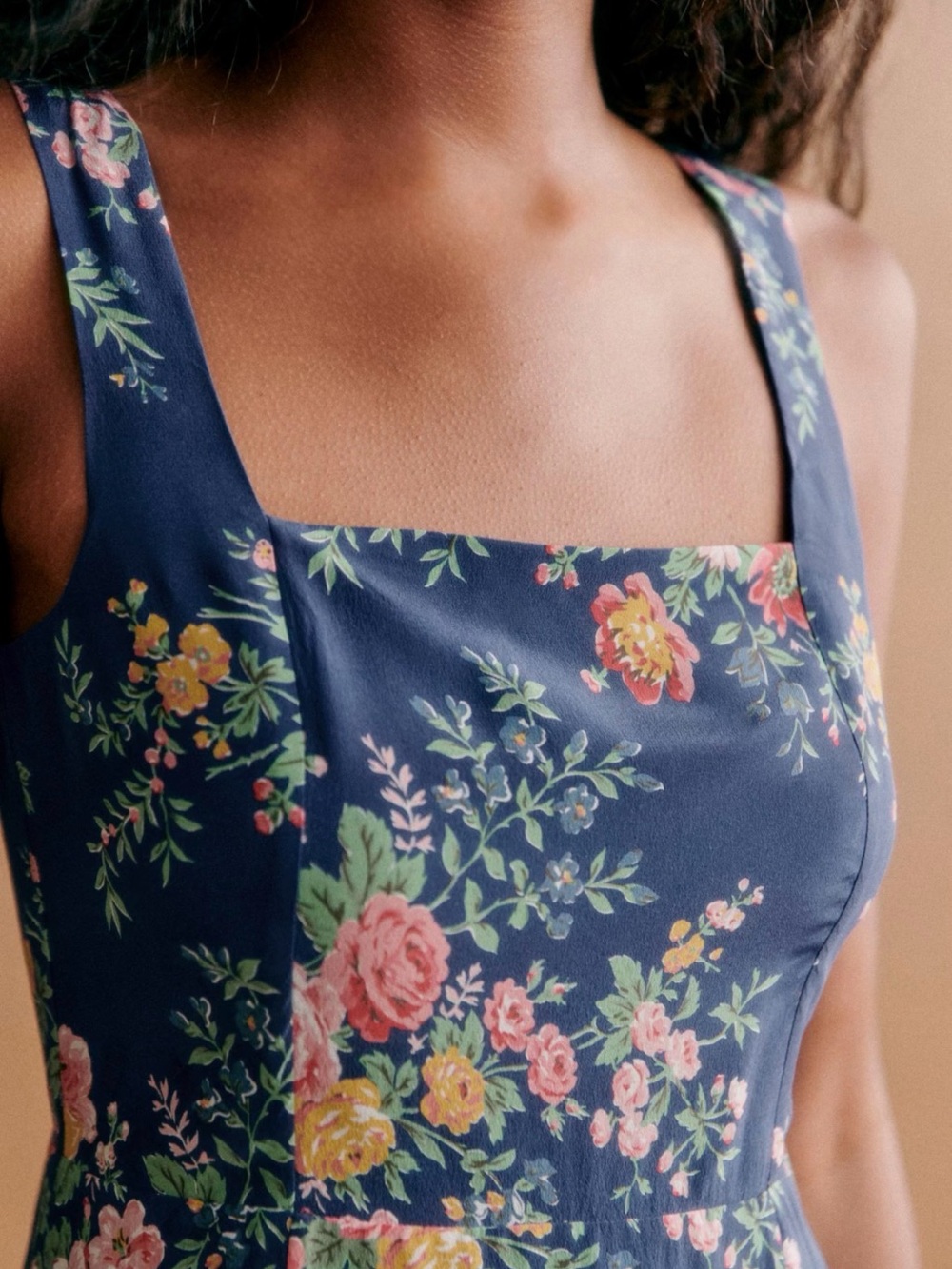 Sezane NWT Dorothe Silk Floral Mini Dress - Picture 9 of 11